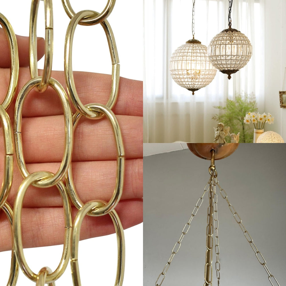 CADENA DECORATIVA LATON BRILLANTE #10 - METRO