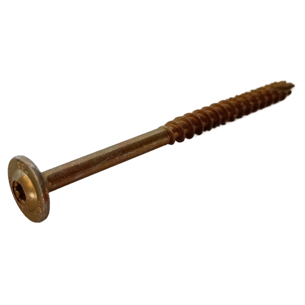 TORNILLO TIRAFONDO ZINC AMARILLO 5/16 PULGADAS x 4 PULGADAS