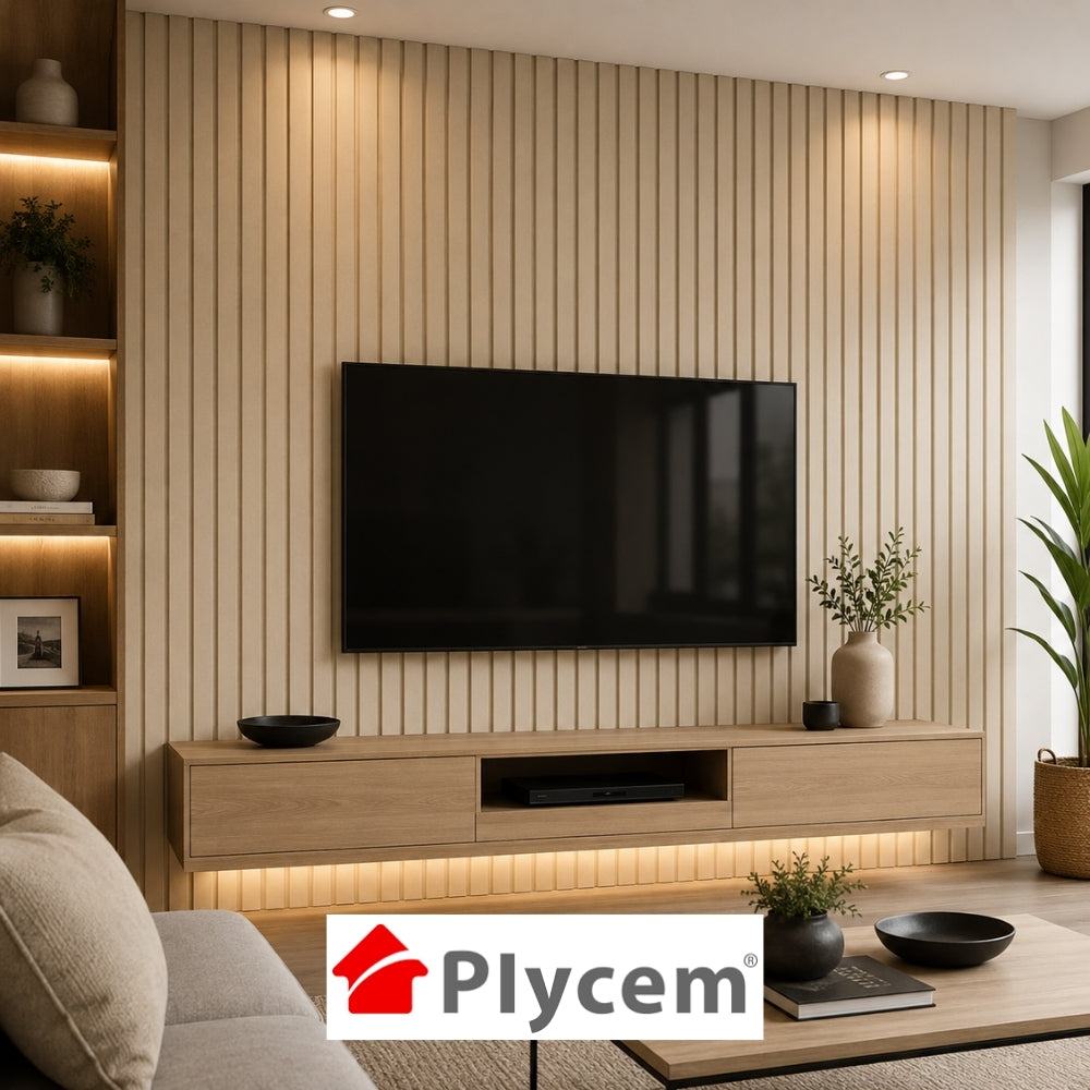 LAMINA PLYCEM DECORATIVO PARED 160MM X 3050MM X 17MM 1330580