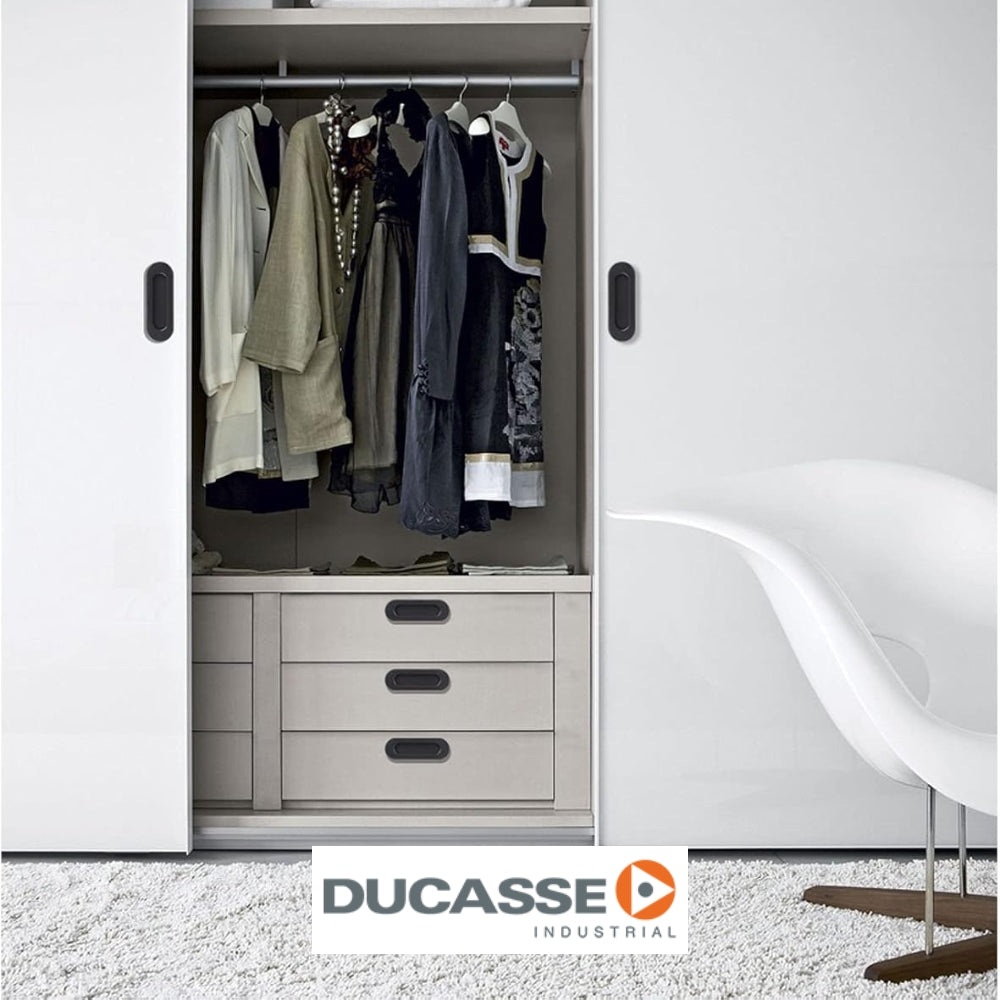 TIRADOR CUBETA REDONDO INOX ACABADO NEGRO DUCASSE