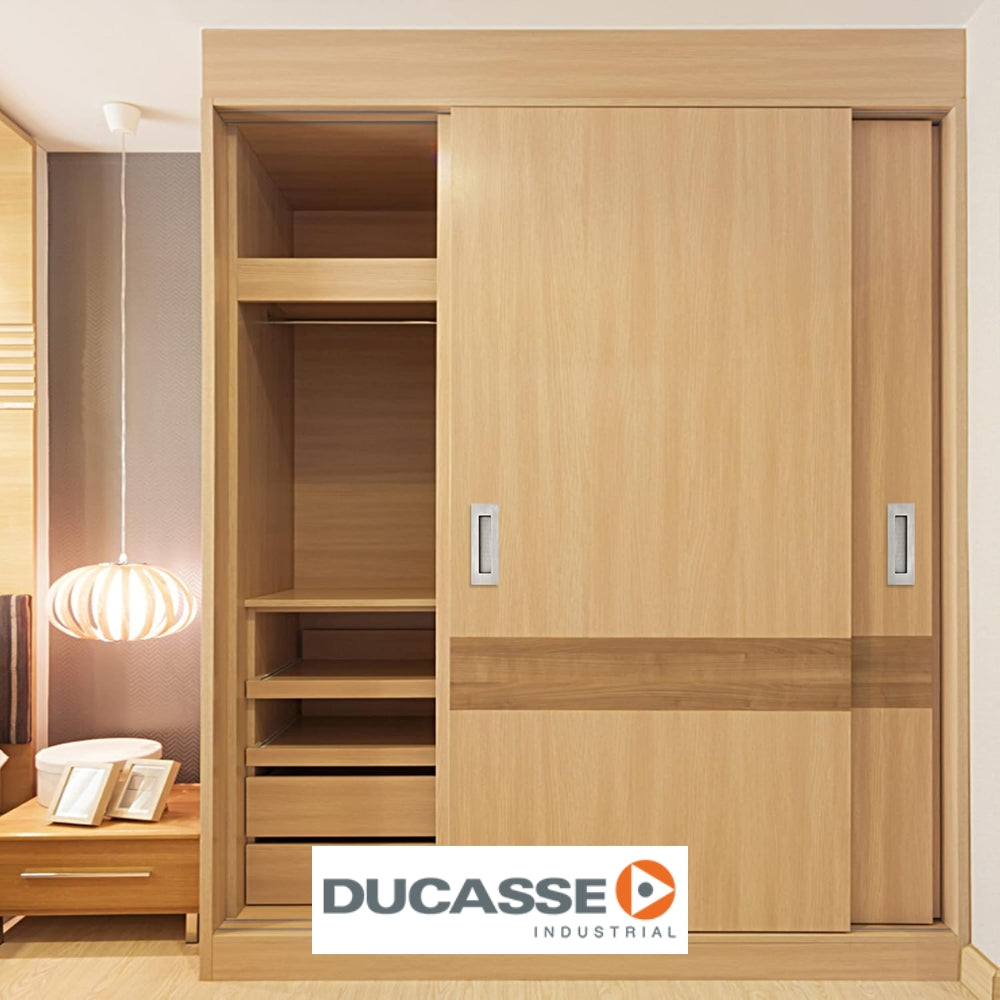 TIRADOR CUBETA CUADRADO INOX GRIS DUICASSE
