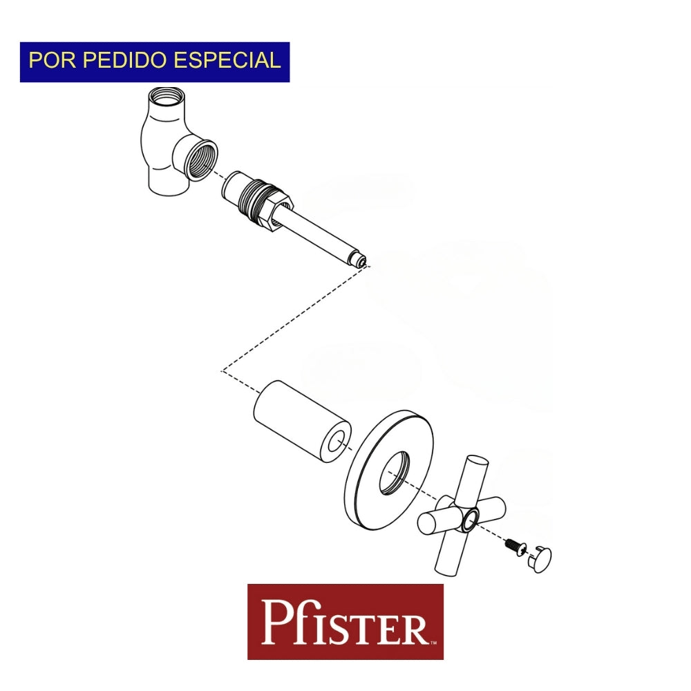 LLAVE DE BAÑO SENCILLA CRUZ CLASSIC 013-CSCC