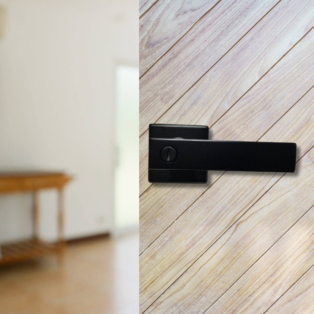 CERRADURA DE MANIJA DE BAÑO NEGRO MATE 50240-BK LOCKPRO