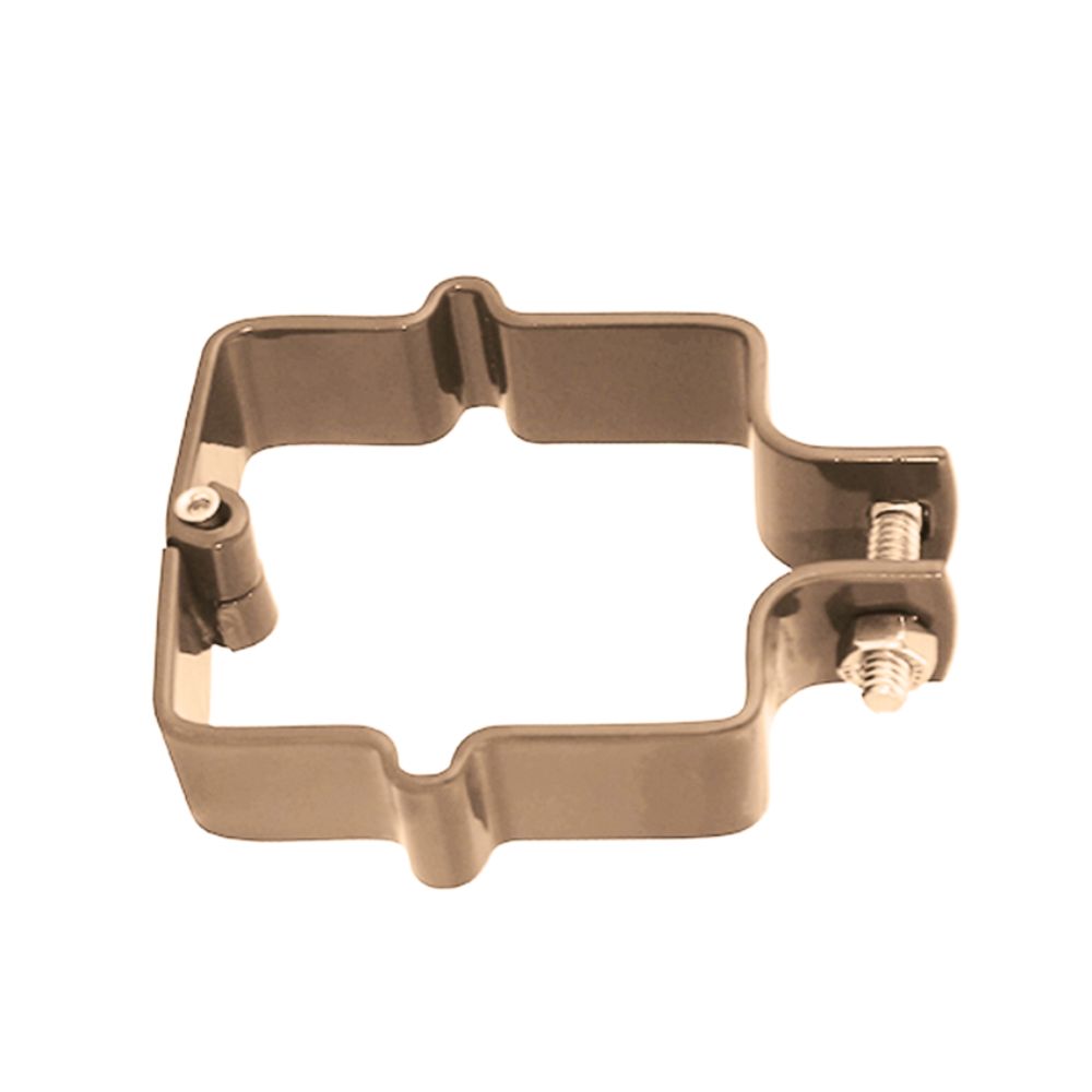 ABRAZADERA METALICA DEACERO COLOR CAFE 2 1/4 CON TORNILLO 46038
