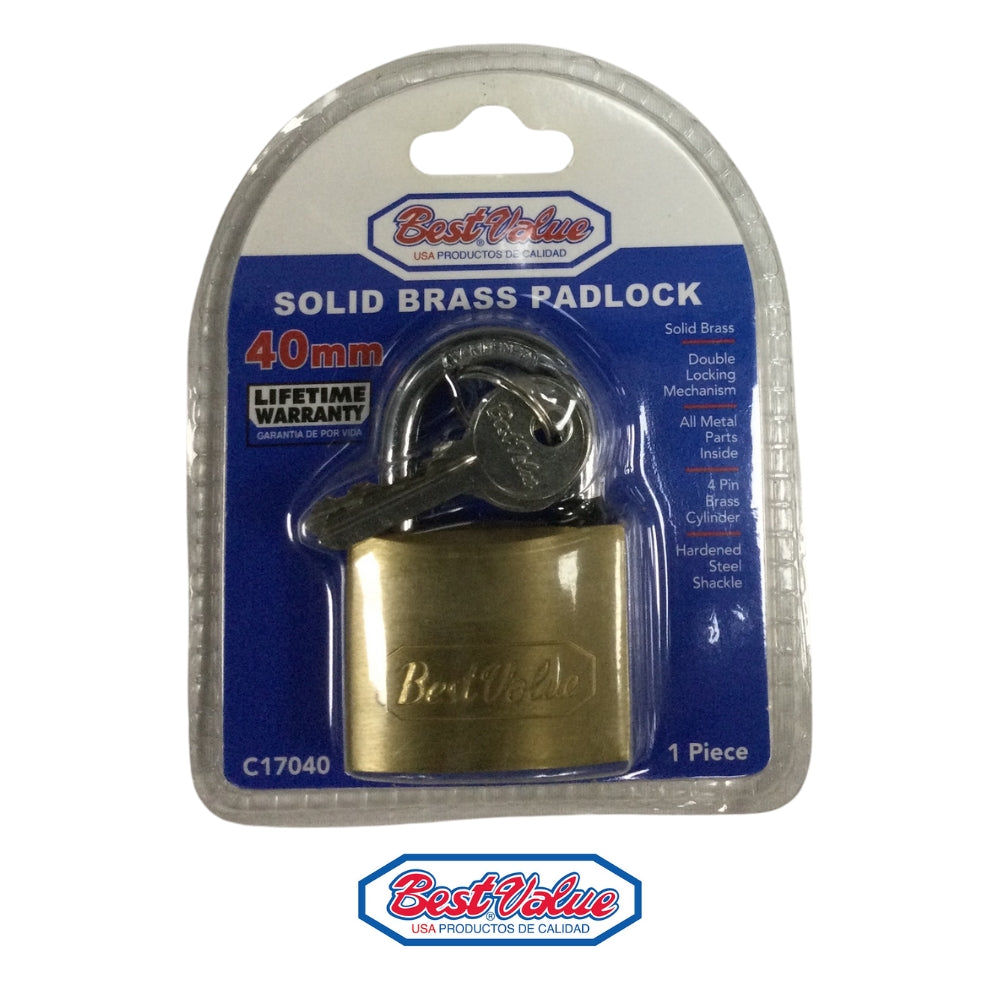 CANDADO BEST VALUE 40MM BRONCE