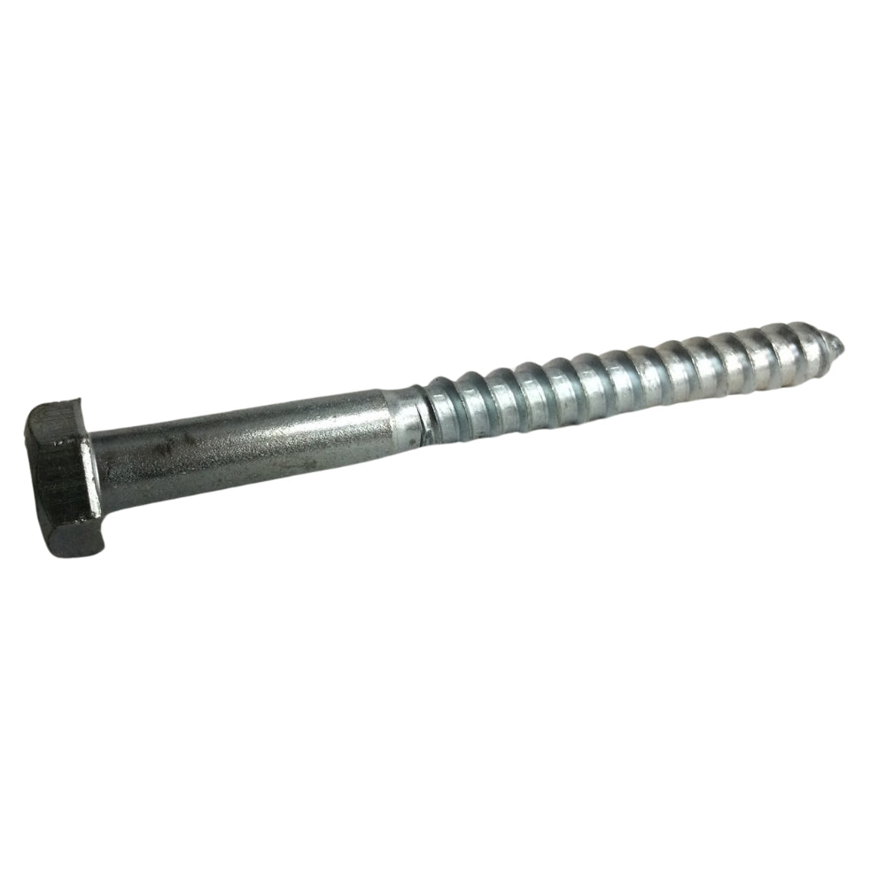 TORNILLO TIRAFONDO HEXAGONAL ZINCADO ACERO GRADO 2 3/8 PULGADAS x 3-1/2 PULGADAS