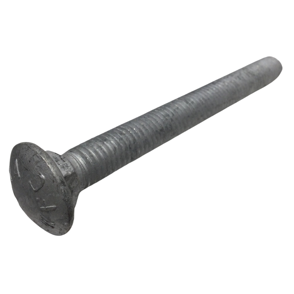 PERNO DE CARRUAJE GALVANIZADO EN CALIENTE 1/2 PULGADAS-13 x 5 PULGADAS ROSCA ESTANDAR