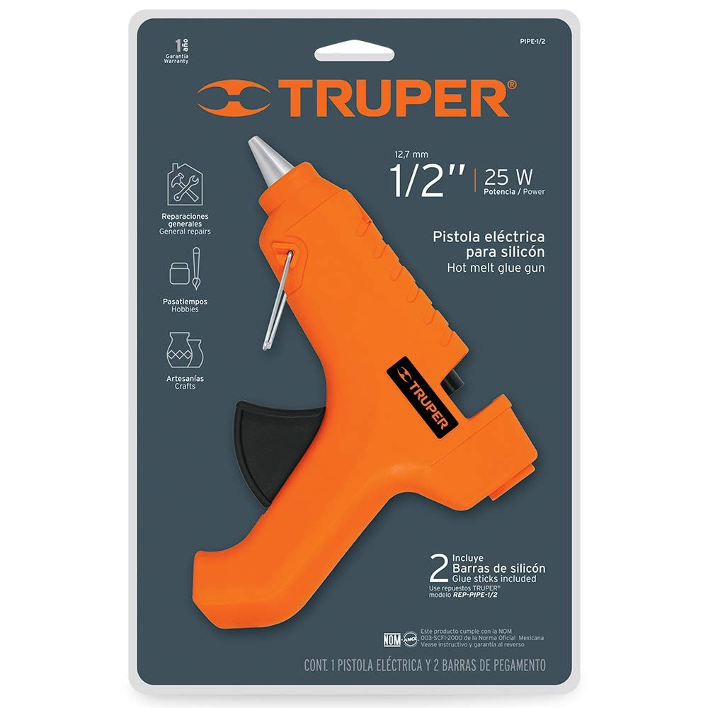 PISTOLA ELECTRICA 25WATTS PARA GOMA CALIENTE TRUPER