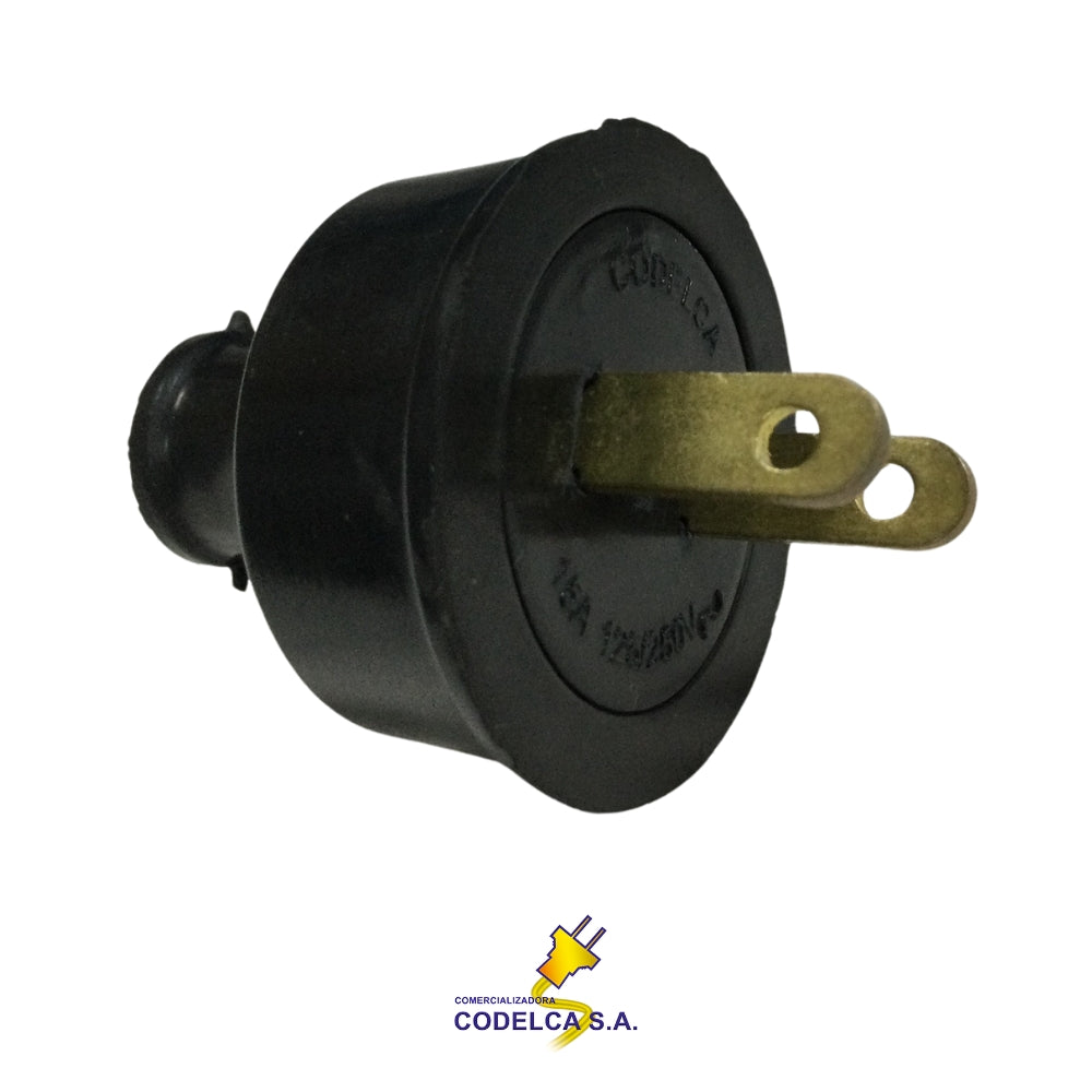 CONECTOR MACHO TIPO INDUSTRIAL 15A/125V NEMA 1-15P