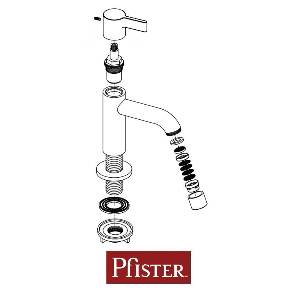LLAVE DE LAVAMANOS SENCILLA ALTA PALITO CLASSIC 040CSLPC
