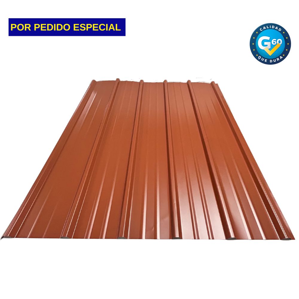 LAMINA DE ZINC CANAL ANCHO F2 TERRA ESMALTADO CALIBRE 26 (MTS)