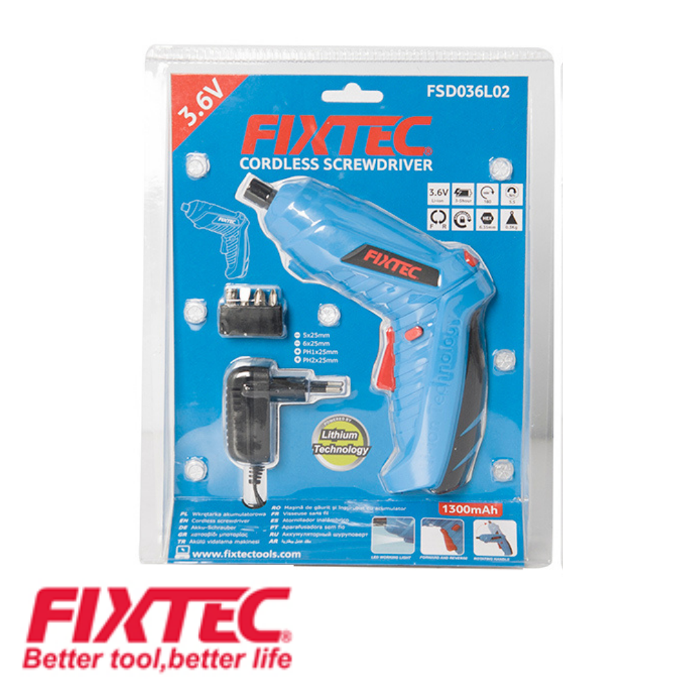DESTORNILLADOR INALAMBRICO FIXTEC FSD036L02-110V 3.6V