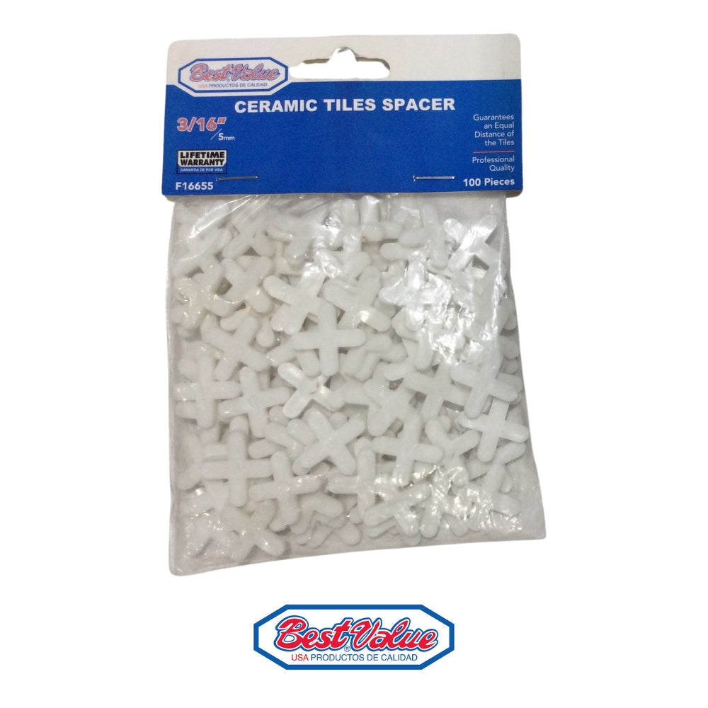 ESPACIADORES PARA CERAMICA 5MM (100 PIEZAS) BEST VALUE