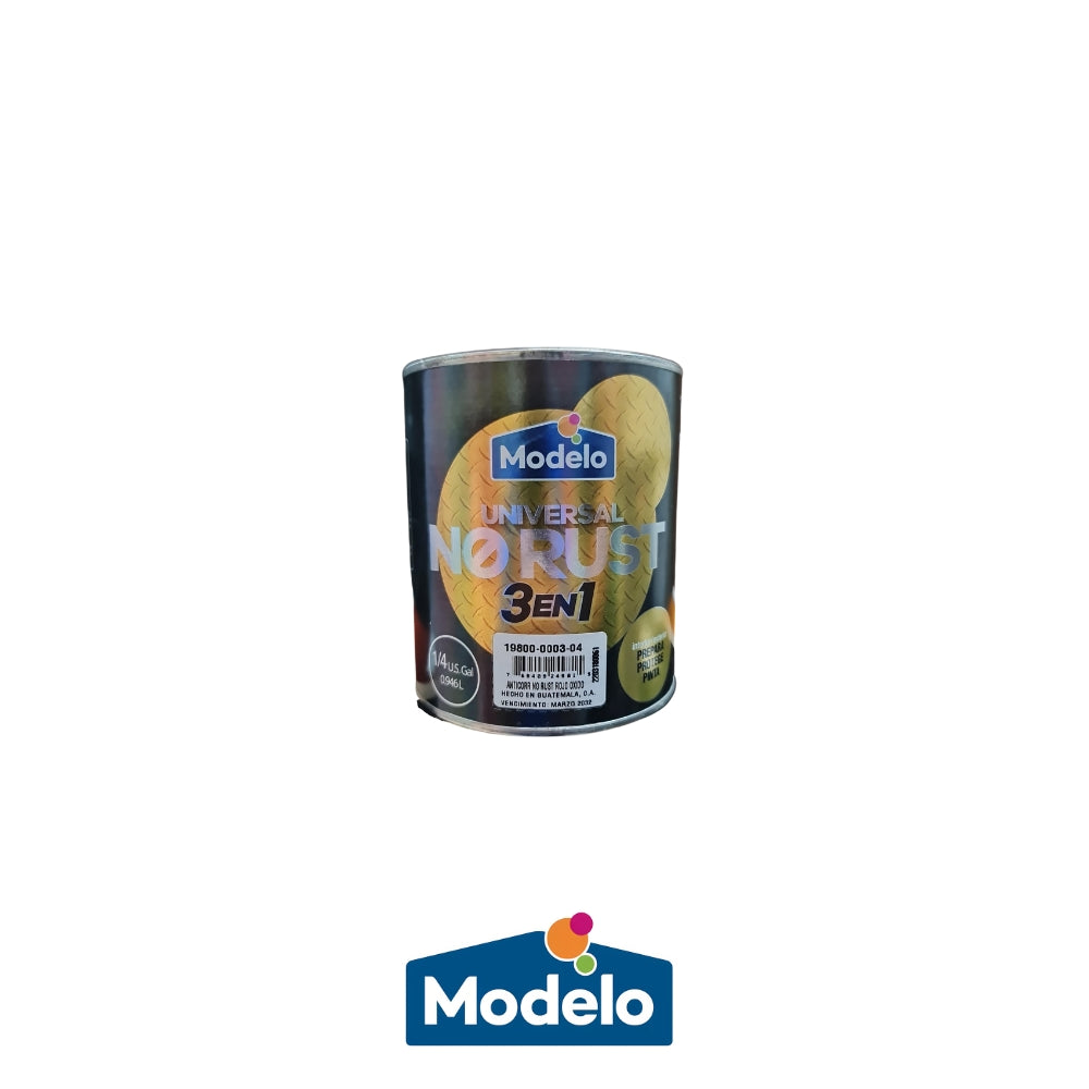 ぼろぼ PINTURA ANTICORROSIVO 1/4 NO RUST ROJO OXIDO 3 EN 1 MODELO 19800-0003-