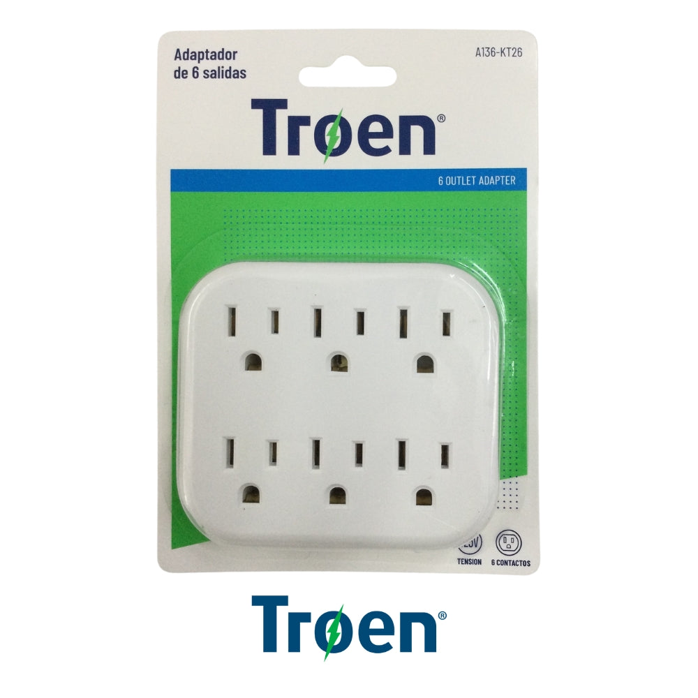ENCHUFE ADAPTADOR DE 6 SALIDAS