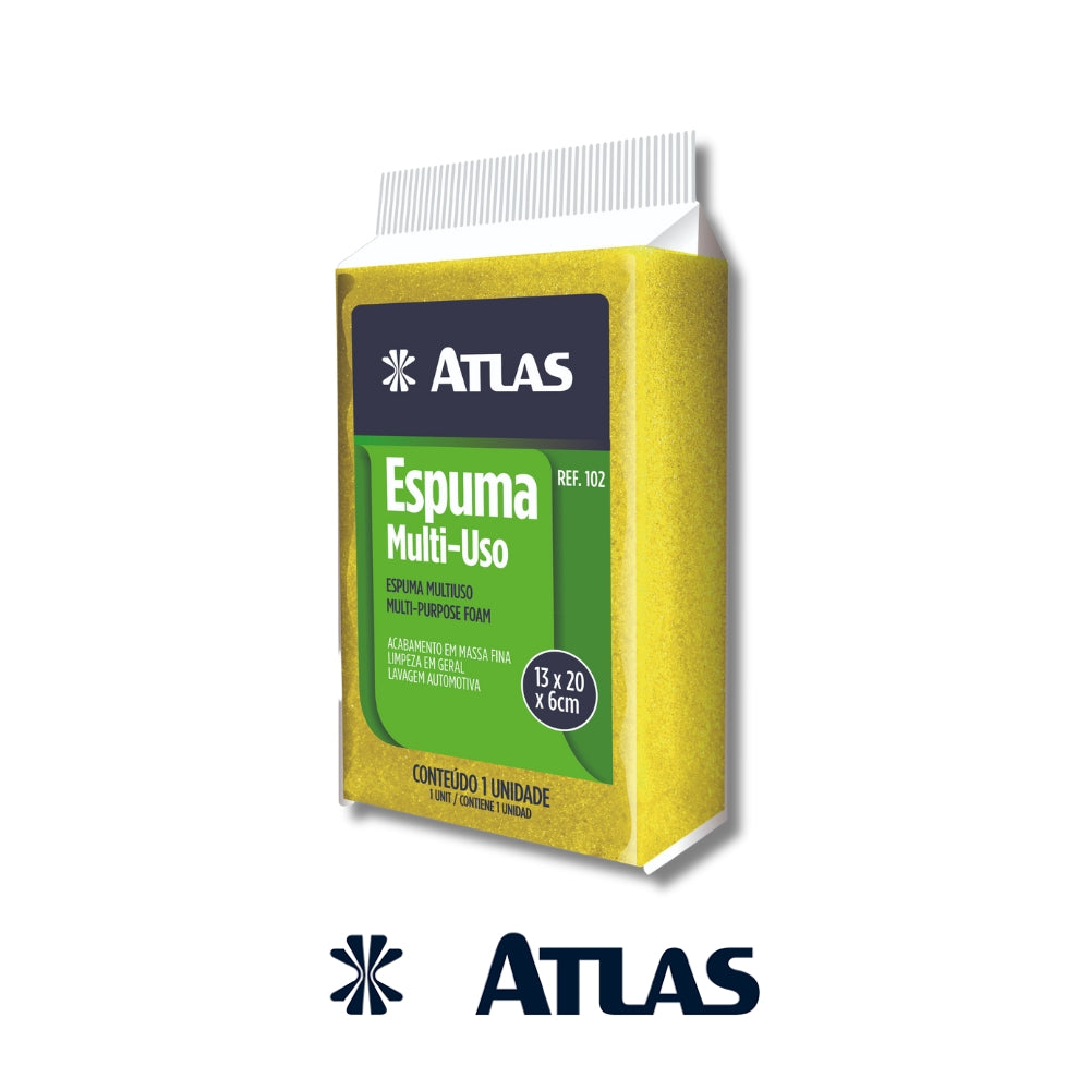 ESPONJA MULTIUSO ATLAS 8 PULGADASX 5.2 PULGADAS X 2.4 PULGADAS