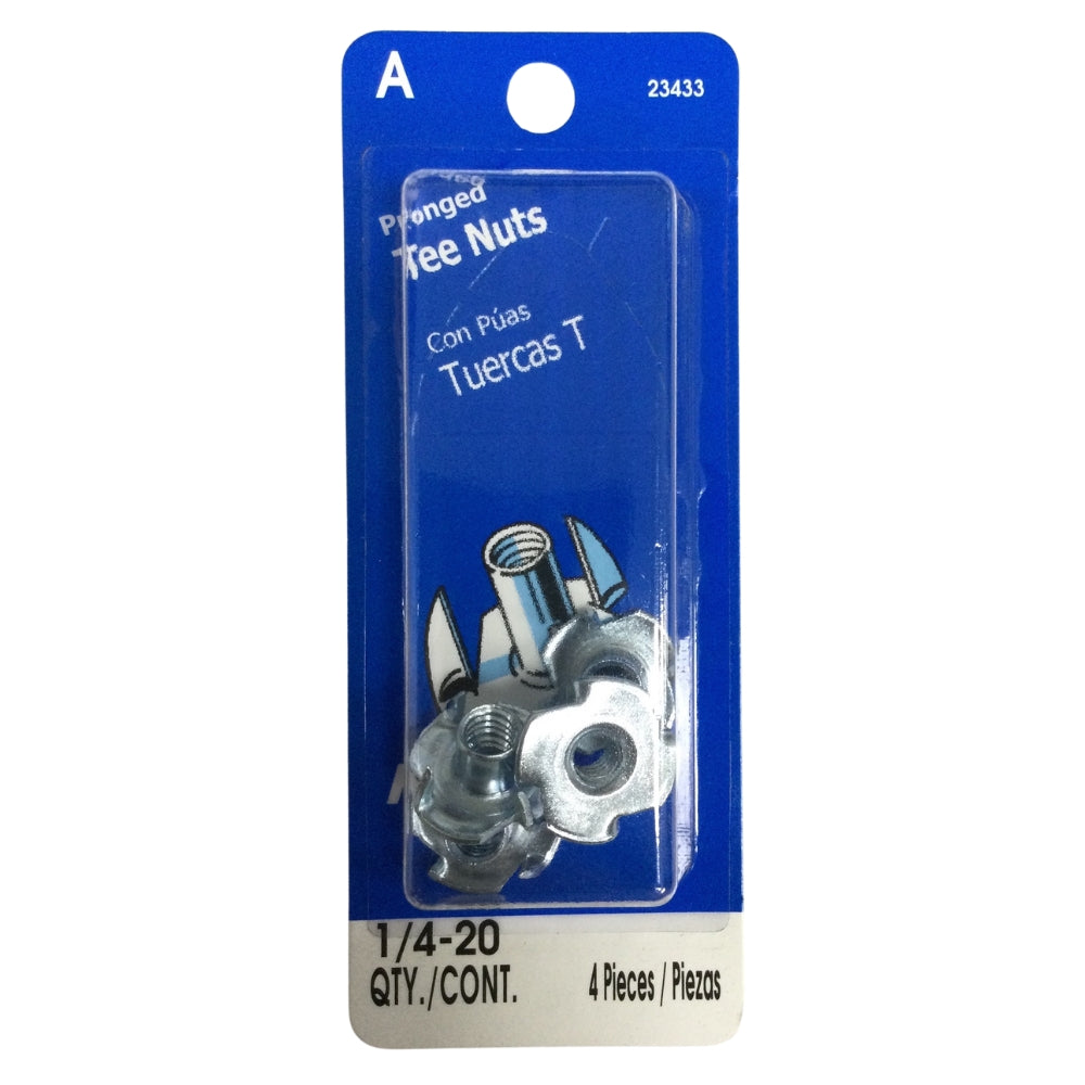 TUERCA TIPO TEE GALVANIZADA 1/4 PULGADAS-20 ROSCA ESTANDAR