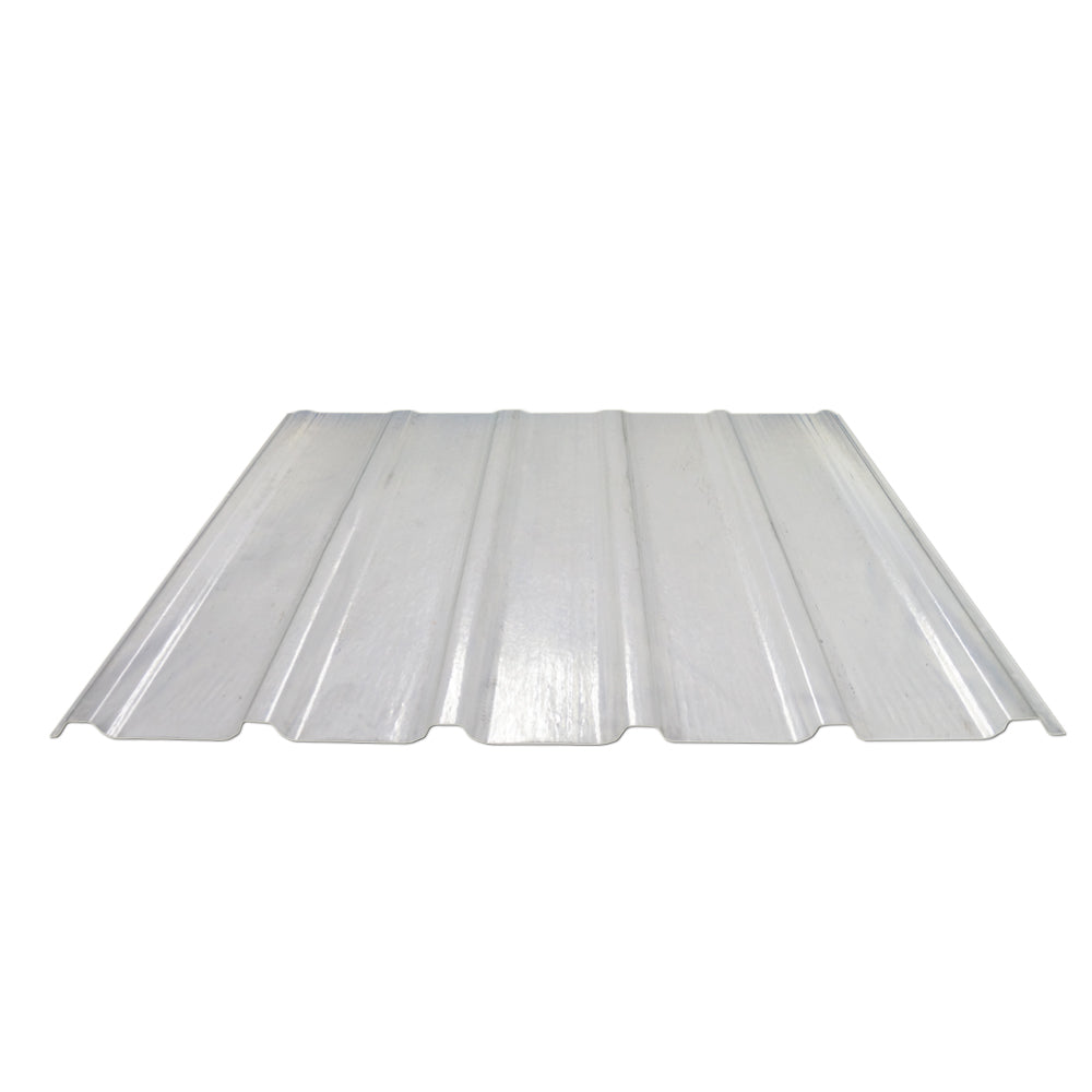 LAMINA DE FIBRA DE VIDRIO TRANSPARENTE PARA TECHO CORRUGACION PAZKO 1.07m X 2.44m (42in X 8ft) STABILLIT