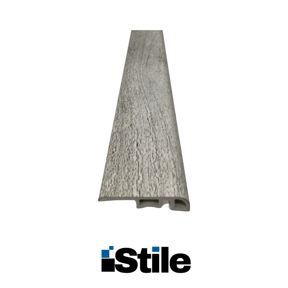 MOLDURA ADAPTADOR PARA PISO PVC-SPC GRIS PIEDRA 2400X35X8MM SPC-HYW-73051
