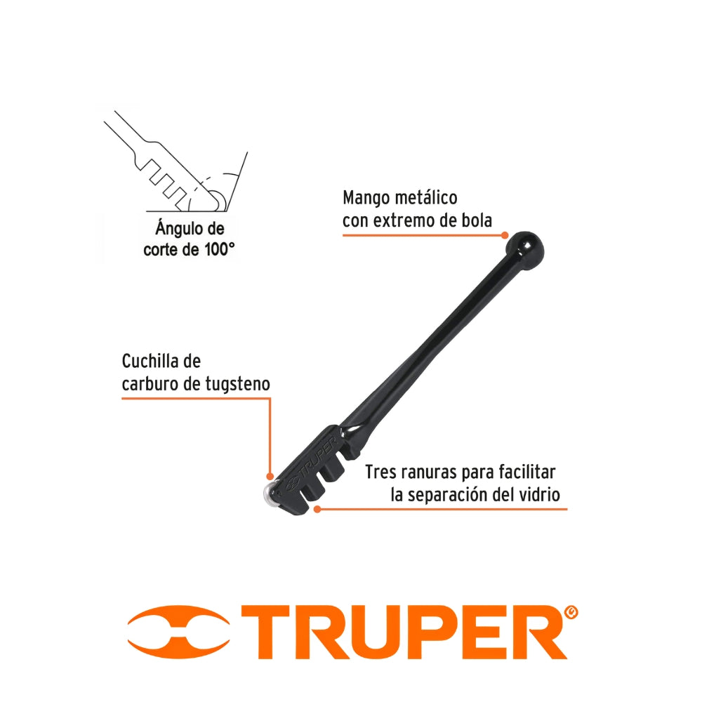 CORTADOR DE VIDRIO 1 CUCHILLA DIAMETRO 6.5 MM TRUPER