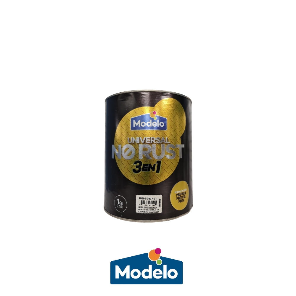 PINTURA ANTICORROSIVO NO RUST ROJO BERMELLON 3 EN 1 GL MODELO 19800-0007-01
