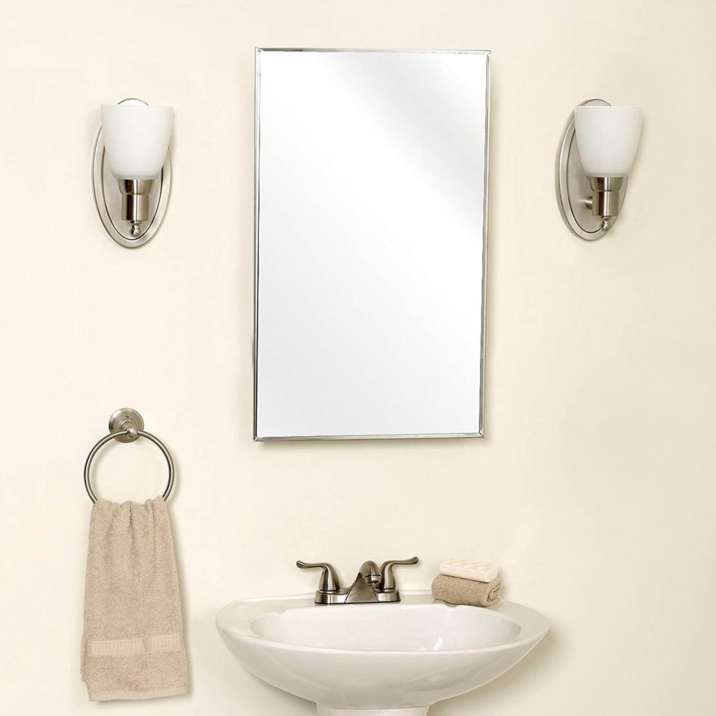 BOTIQUIN DE BAÑO 406.4 MM - 16 PULGADAS CON ESPEJO ZENITH 105