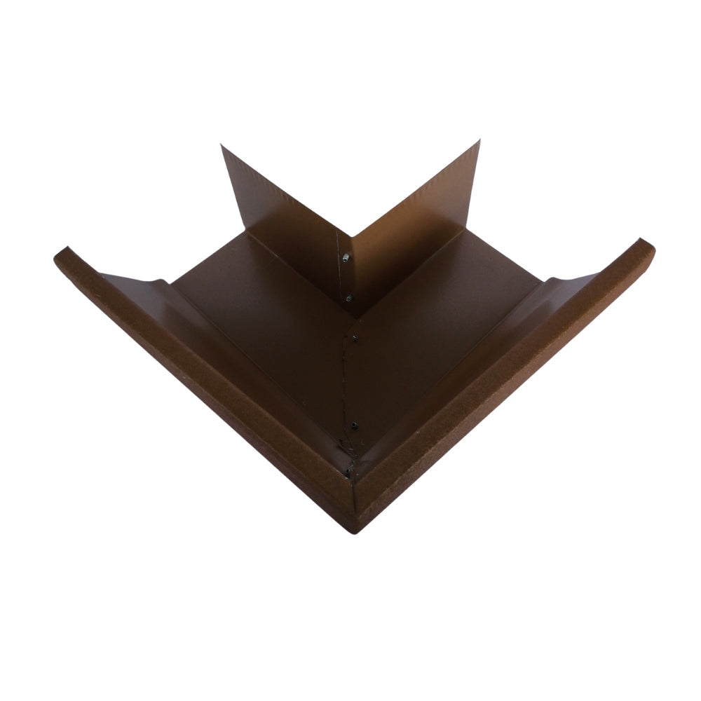 ESCUADRA EXTERNA PARA CANAL DE METAL 6 PULGADAS ACABADO TERRACOTA
