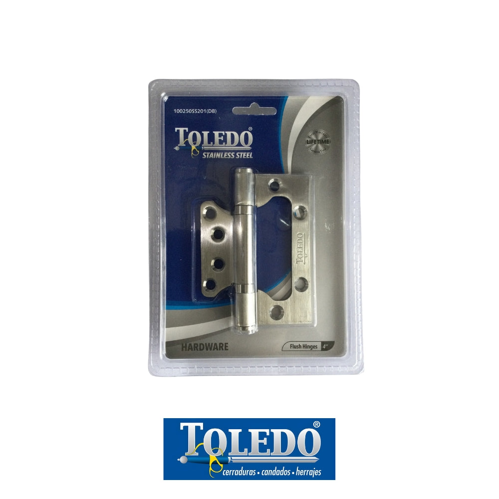 BISAGRA DE 4 PULGADAS FLUSH CON BALINERA ACERO INOXIDABLE TOLEDO SB4FLUSH