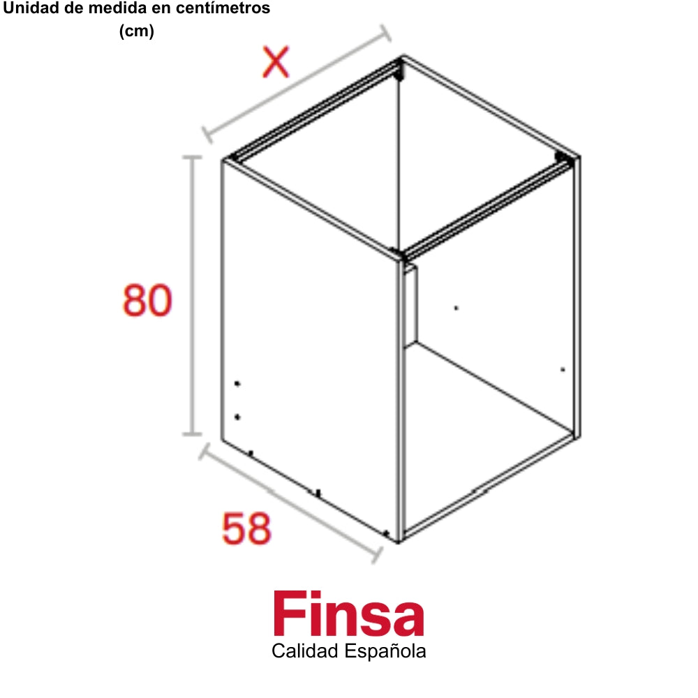 MODULO DE FREGADERO MAX 800 x 600 x 580 BLANCO POLAR RH