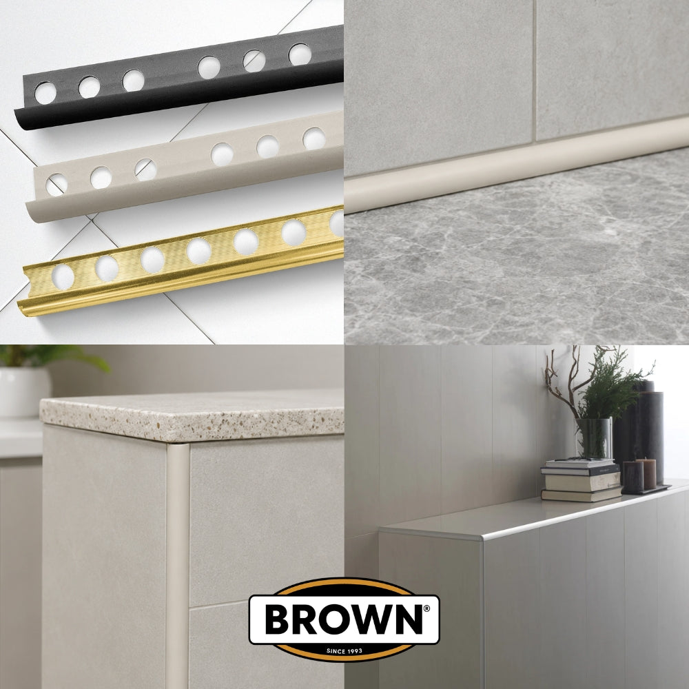 PERFIL REDONDEADO DE PVC BONE PARA PROTEGER ESQUINAS DE REVESTIMIENTOS TRIM 2.5M X 9MM BRTT09B