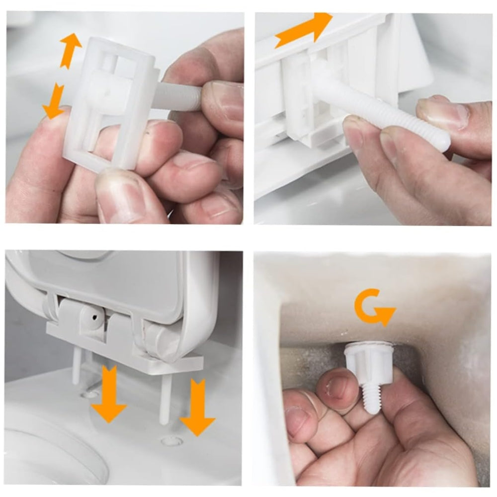TORNILLOS PLASTICO PARA ASIENTO DE INODORO COFLEX - PAR