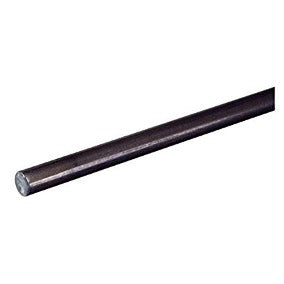 BARRA REDONDA DE HIERRO NEGRO 1/4 IN