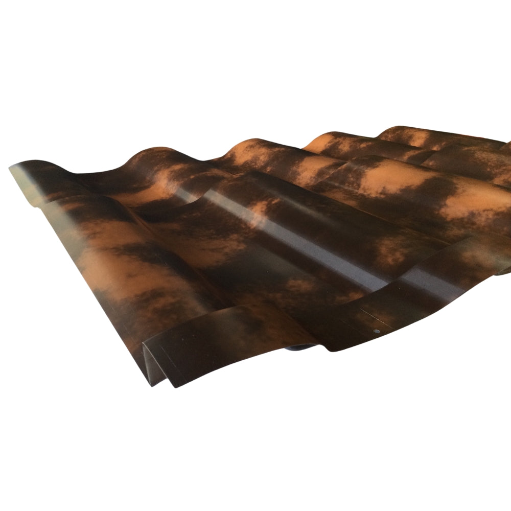 TEJA GALA PLUS TERRACOTA ANTIGUO 2 GRADAS 1 METRO X 76 CENTIMETROS