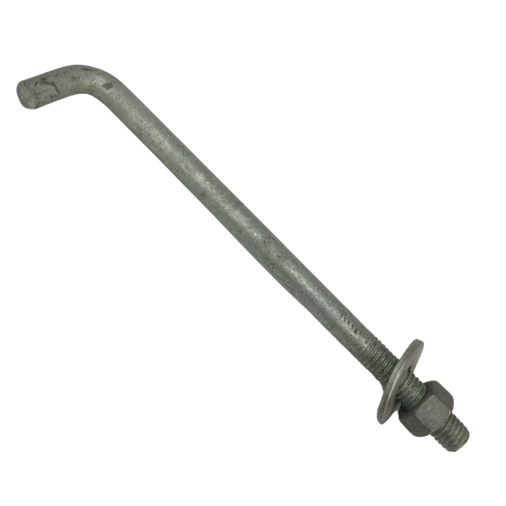 PERNO DE ANCLAJE EN L GALVANIZADO EN CALIENTE 1/2 PULGADAS-13 x 8 PULGADAS ROSCA ESTANDAR