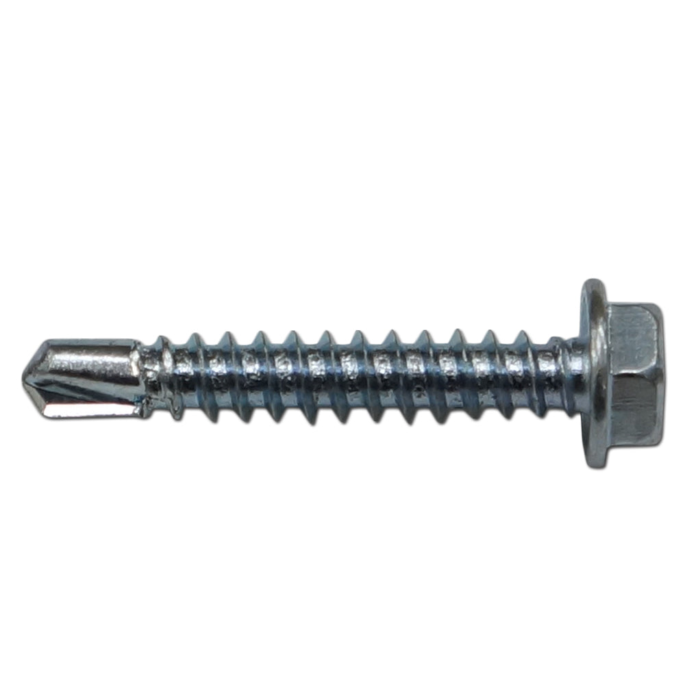 TORNILLO HEXAGONAL GALVANIZADO PUNTA DE BROCA #8 X 1 PULGADA PARA TEJAS PLASTICAS
