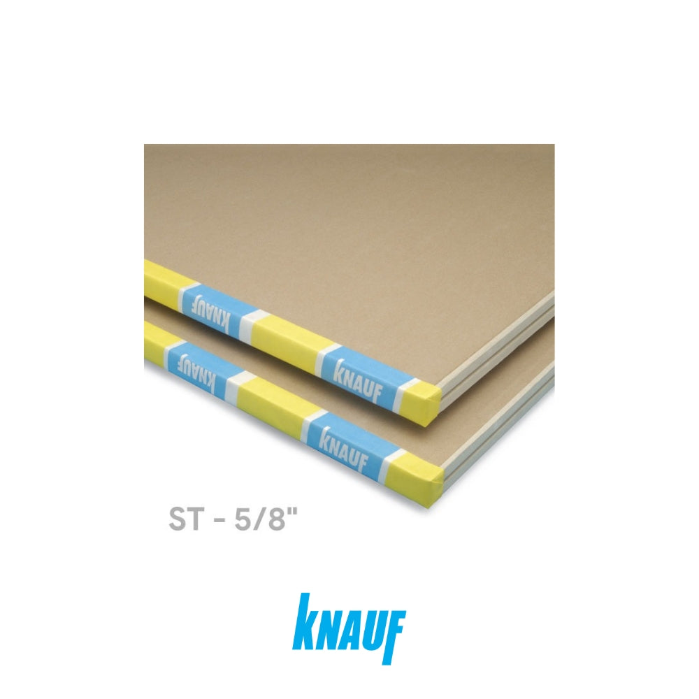 PLACA YESO KNAUF RF 5/8 X 4 X 8 (606563)