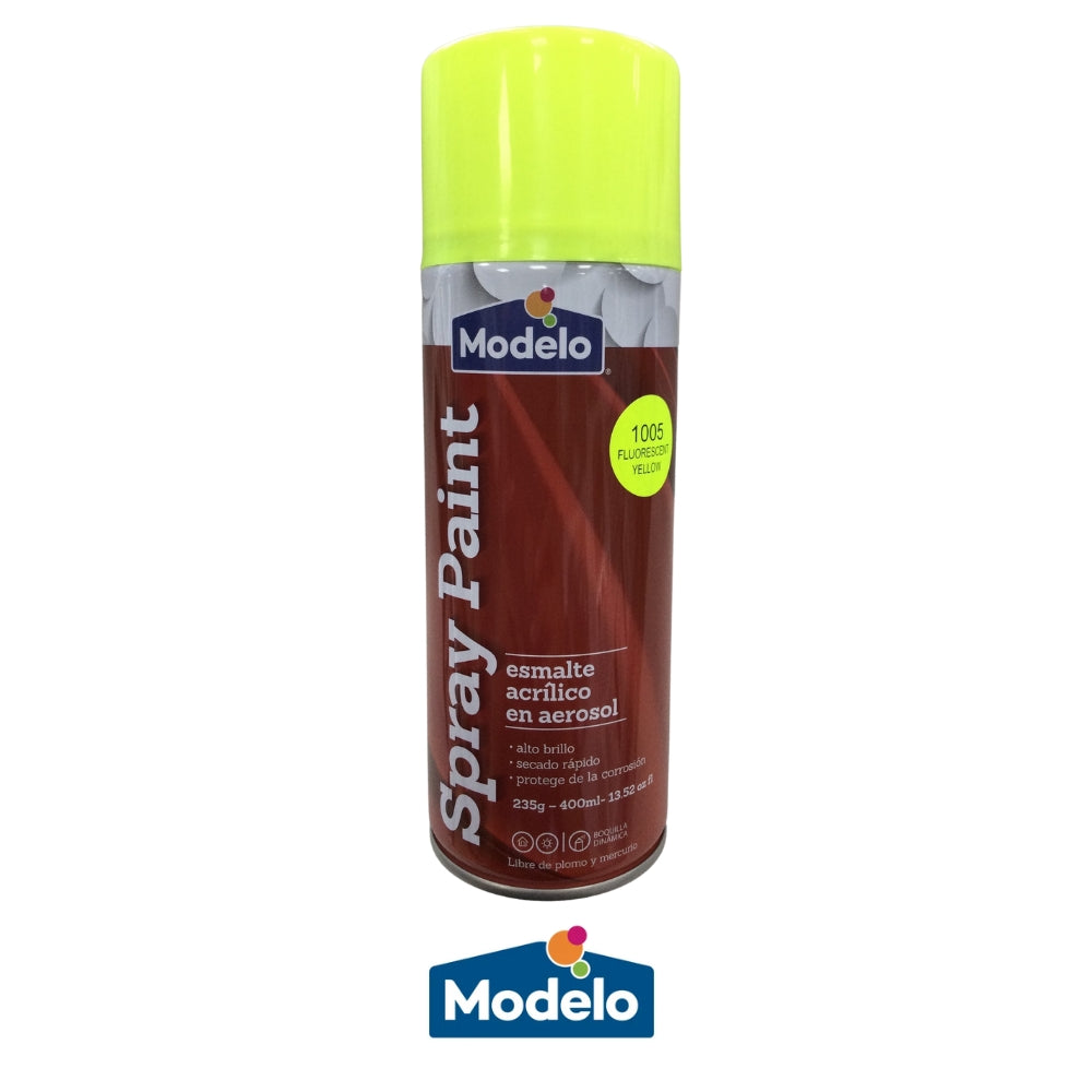 PINTURA SPRAY MODELO COLOR FLUOR YELLOW 502-8010865-40