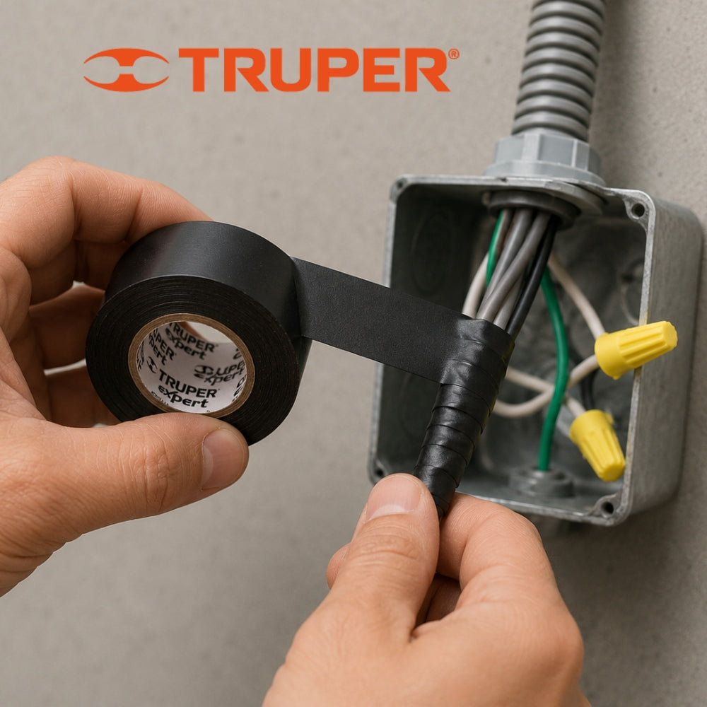 TAPE ELECTRICO 3/4 IN x 60 PIES TRUPER EXPERT NEGRO