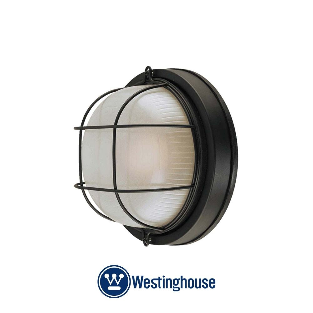 LAMPARA DE PARED REDONDA EXTER. 60W E27 NEGRO