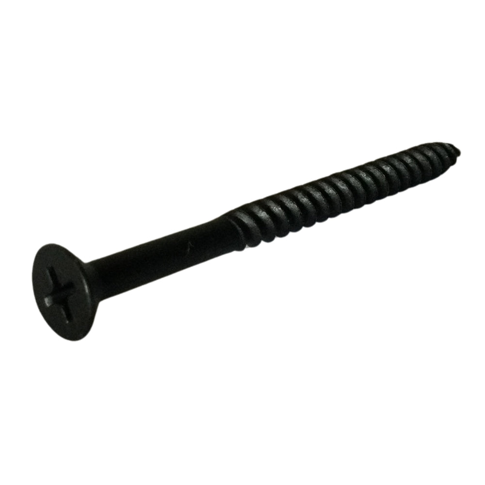 TORNILLO PARA MADERA DOBLE ROSCA CAB PLANA PHILLIPS NEGRO #10 X 2-1/2 PULGADAS 02650