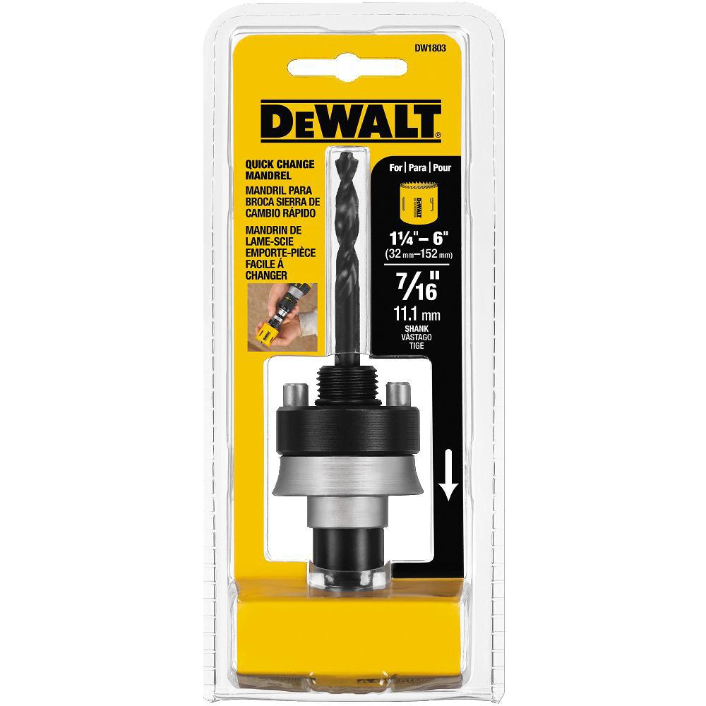 MANDRIL QUICK 7/16 PULGADAS X 1-1/4 PULGADAS DEWALT (DW1803)