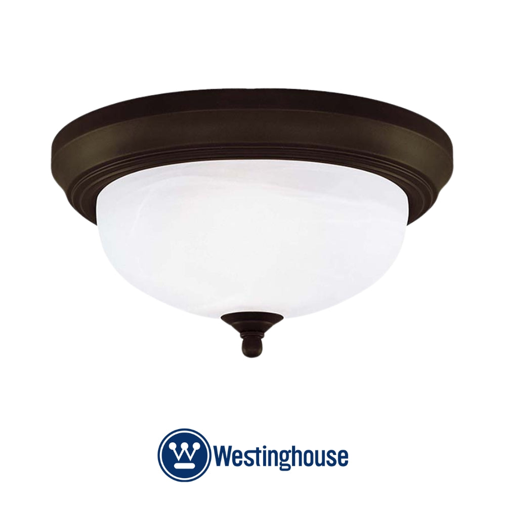LAMPARA DE TECHO 2 LUCES COLOR BRONCE RUSTICO WESTINGHOUSE
