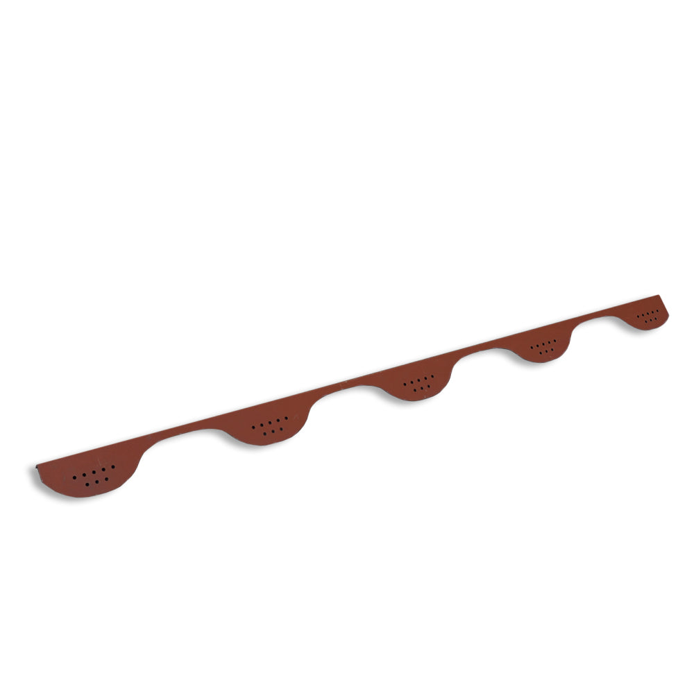 CIERRE INFERIOR PARA TEJA METALICA 1m ACABADO TERRACOTA ESMALTADO TEJAGALA