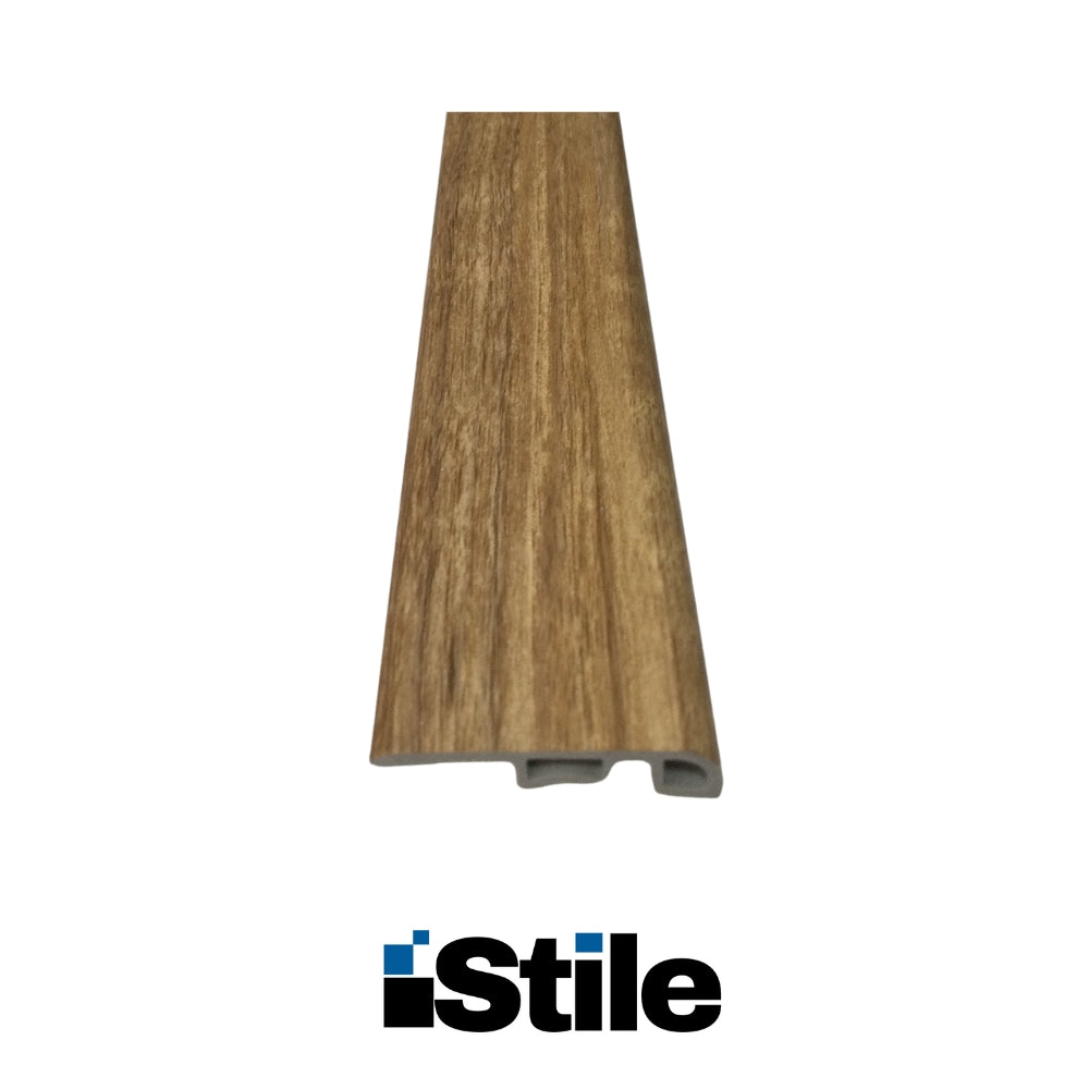 MOLDURA ADAPTADOR PARA PISO PVC-SPC ROBLE MARRON INDIO 2400X35X8MM SPC-HYW-73057