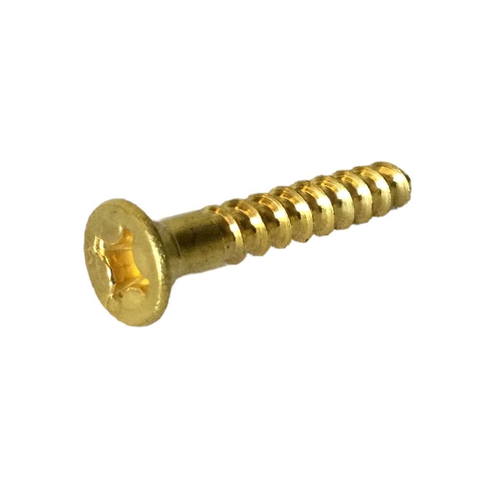 TORNILLO PARA MADERA CAB PLANA PHILLIPS LATON #10 x 1-1/4 PULGADAS
