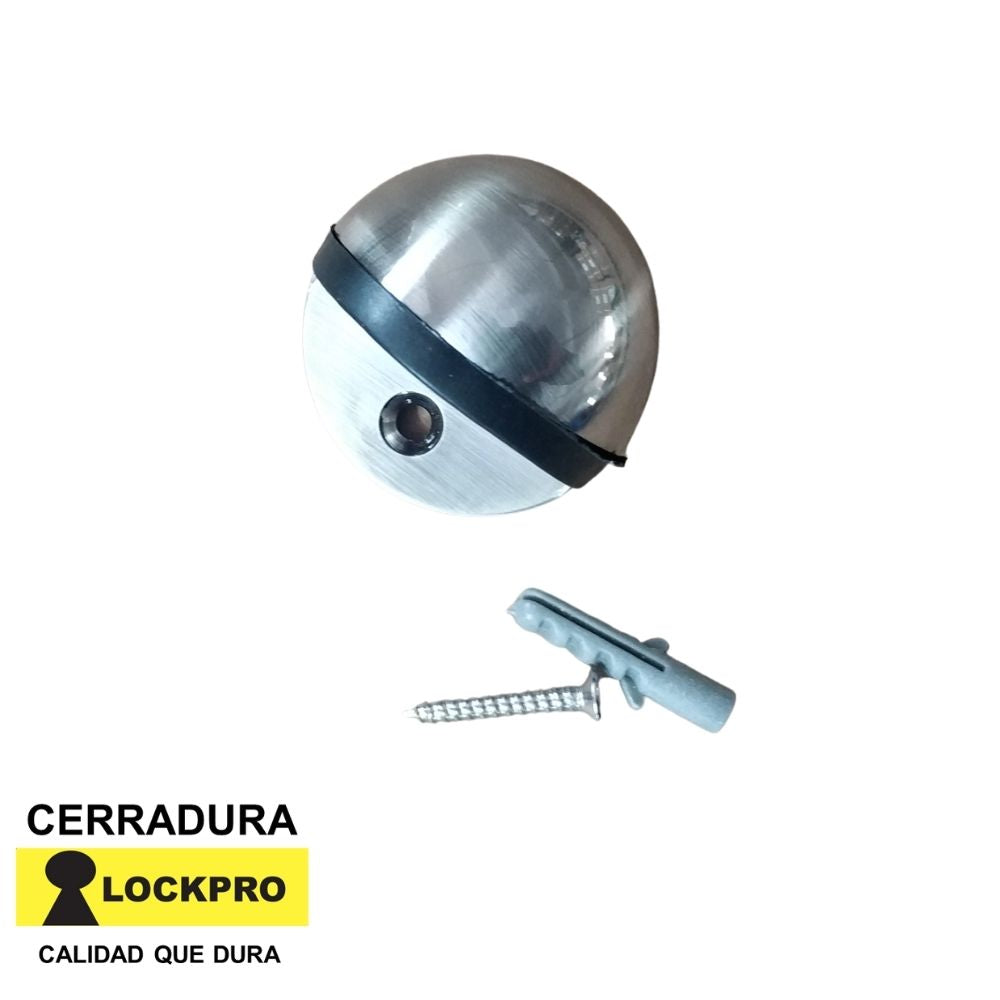 TOPE DE PUERTA PQT 2UD SATIN NIQUEL LOCKPRO