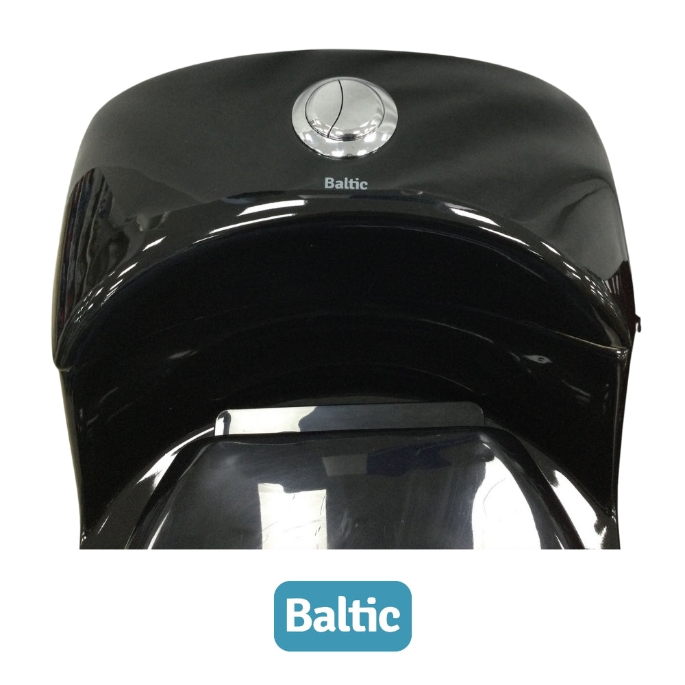 INODORO UNA PIEZA ELONGADO COLOR NEGRO BALTIC SR-1002