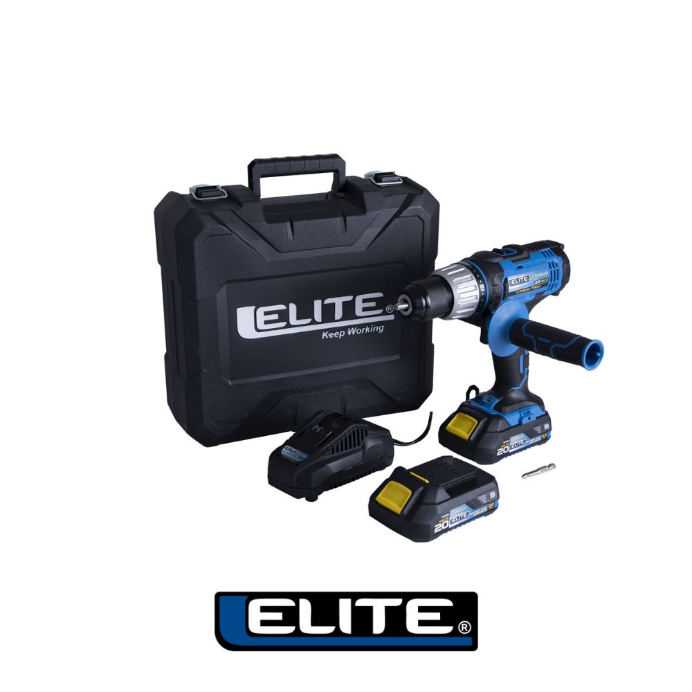 TALADRO PERCUTOR 20V INALAMBRICO ELITE