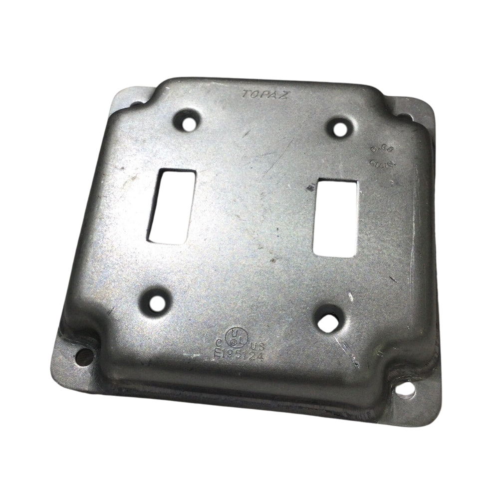 TAPA DE SWITCH DOBLE METAL RS5