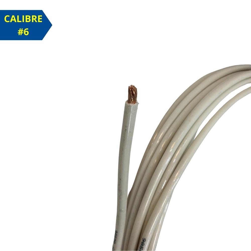 CABLE THHN #6AWG BLANCO